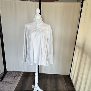 Athleta White Long Sleeve Hoodie